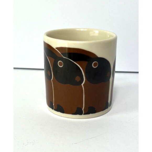 Vintage Taylor & Ng Mug 1983 Minimals Brown Rabbit Bunny San Francisco Japan - Picture 3 of 7